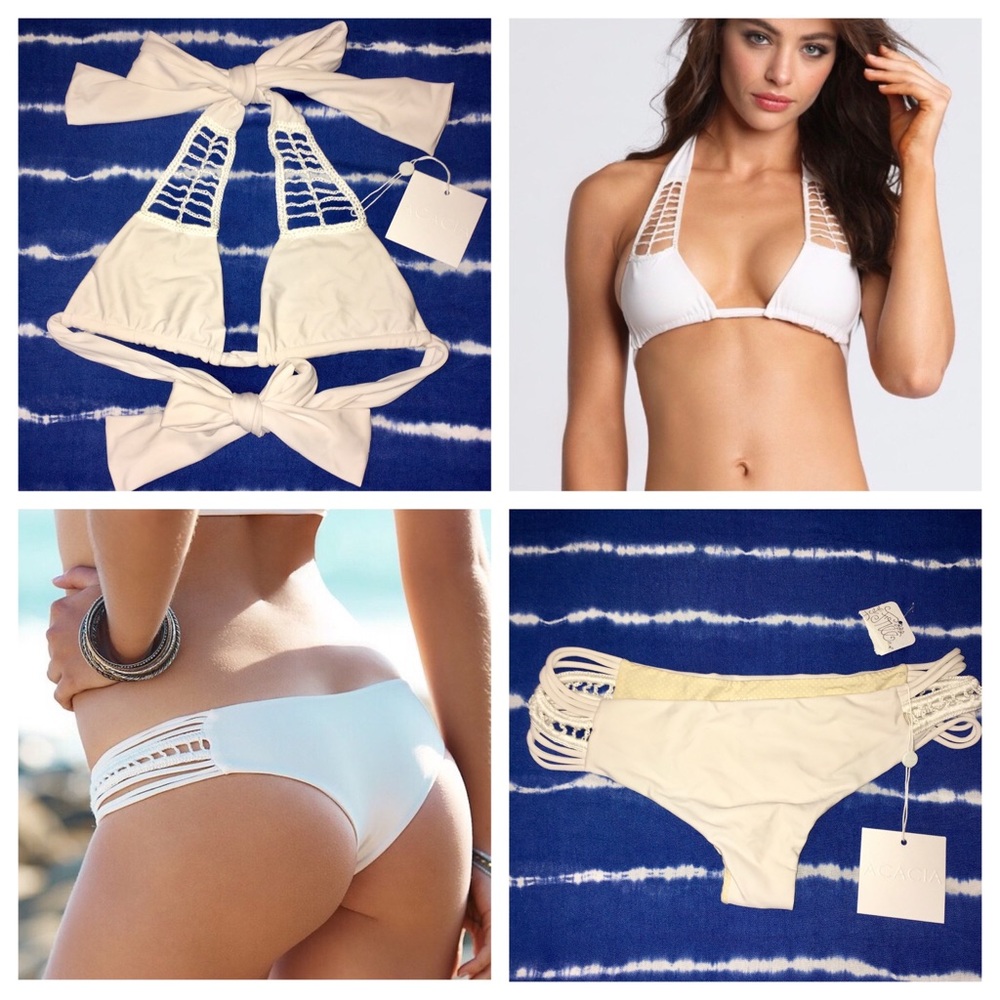 Acacia Secrets Top/Pikake Bottoms Haupia Sz Lg NWT